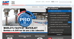 Desktop Screenshot of kmt-waterjet.es
