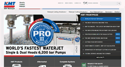 Desktop Screenshot of kmt-waterjet.com