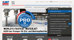 Desktop Screenshot of kmt-waterjet.de